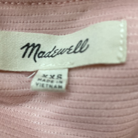 Madewell Pink Textured Ruffle Crop Top - Picture 6 of 11